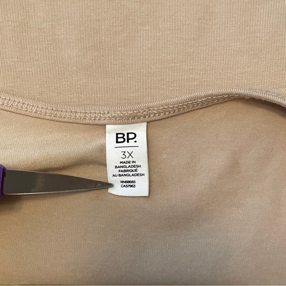 BP Nordstrom Crop Organic Cotton Blend Camisole In Tan Doeskin 3X - Picture 4 of 13